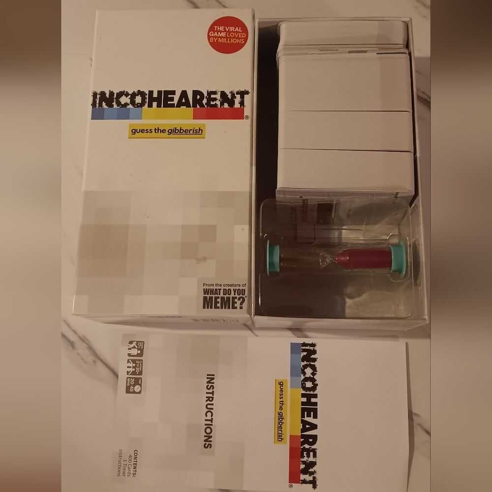 Incohearent Card Game with Timer